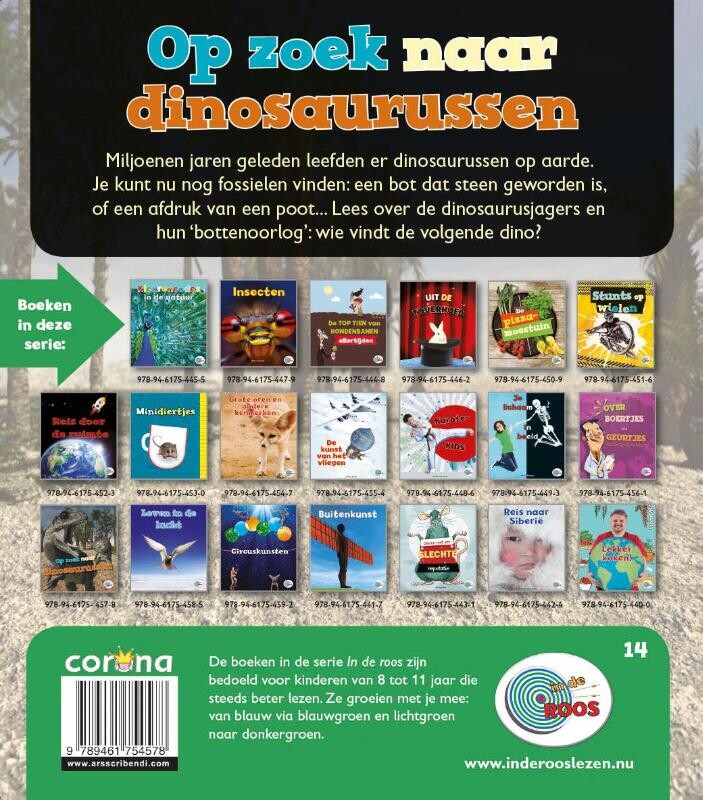 Op zoek naar dinosaurussen / In de roos / 14 achterkant