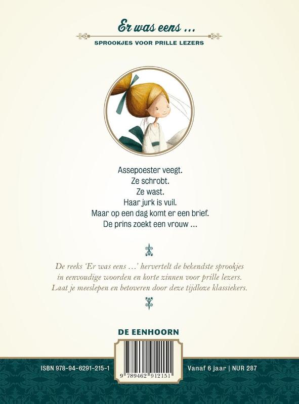Assepoester / Er was eens ... sprookjes voor prille lezers achterkant