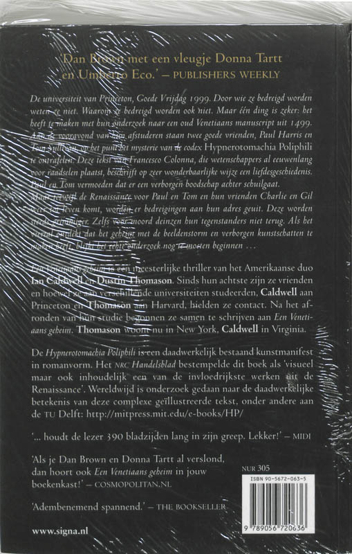 Een Venetiaans geheim Een Venetiaans geheim achterkant