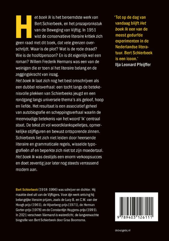 Het boek ik achterkant
