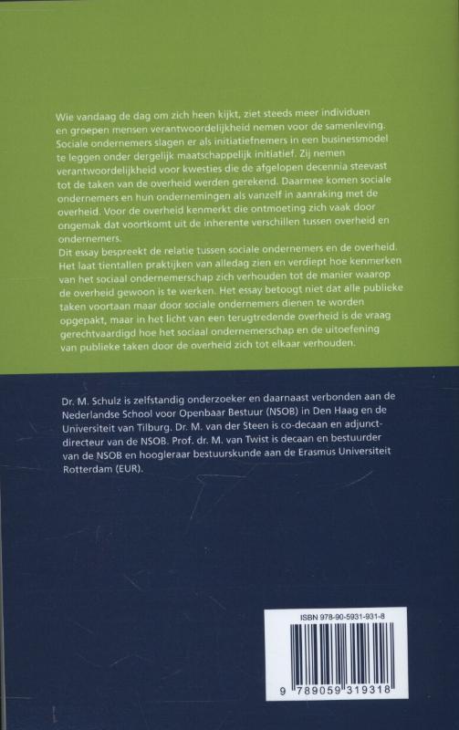 De koopman als dominee / Essayreeks achterkant