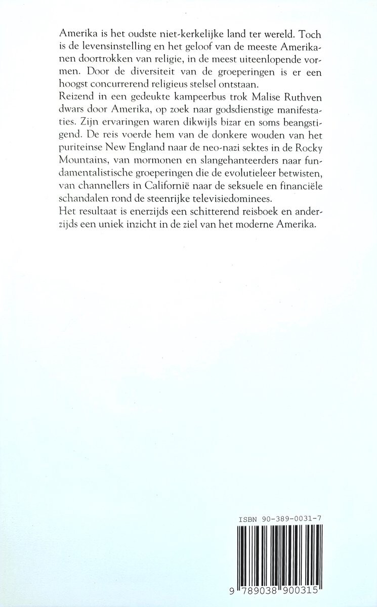 Sekten in Amerika achterkant