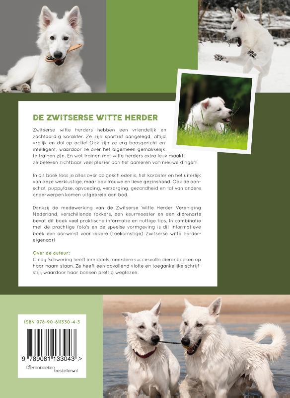 De Zwitserse witte herder achterkant