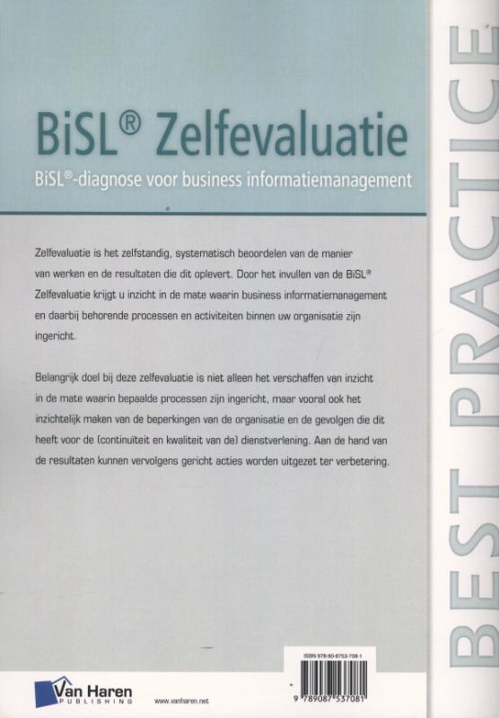 Best practice  -   BiSL Zelfevaluatie achterkant