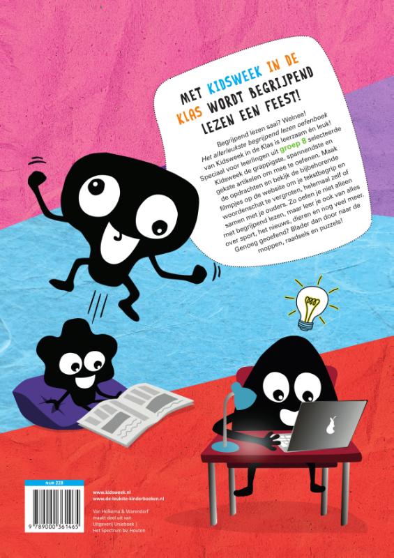 Kidsweek  -   Het allerleukste begrijpend lezen oefenboek achterkant