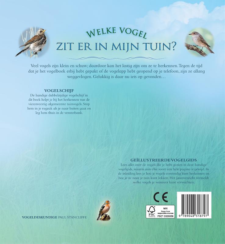 Welke vogel zit er in mijn tuin? achterkant