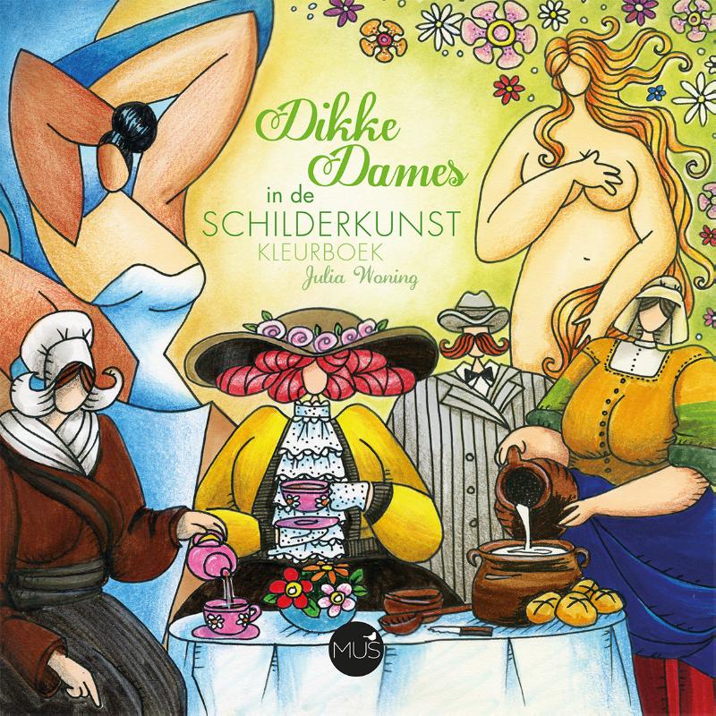 Dikke Dames in de schilderkunst kleurboek