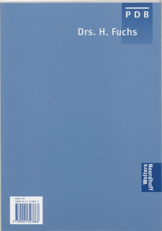 PDB Boekhouden 1 Uitwerkingenboek achterkant