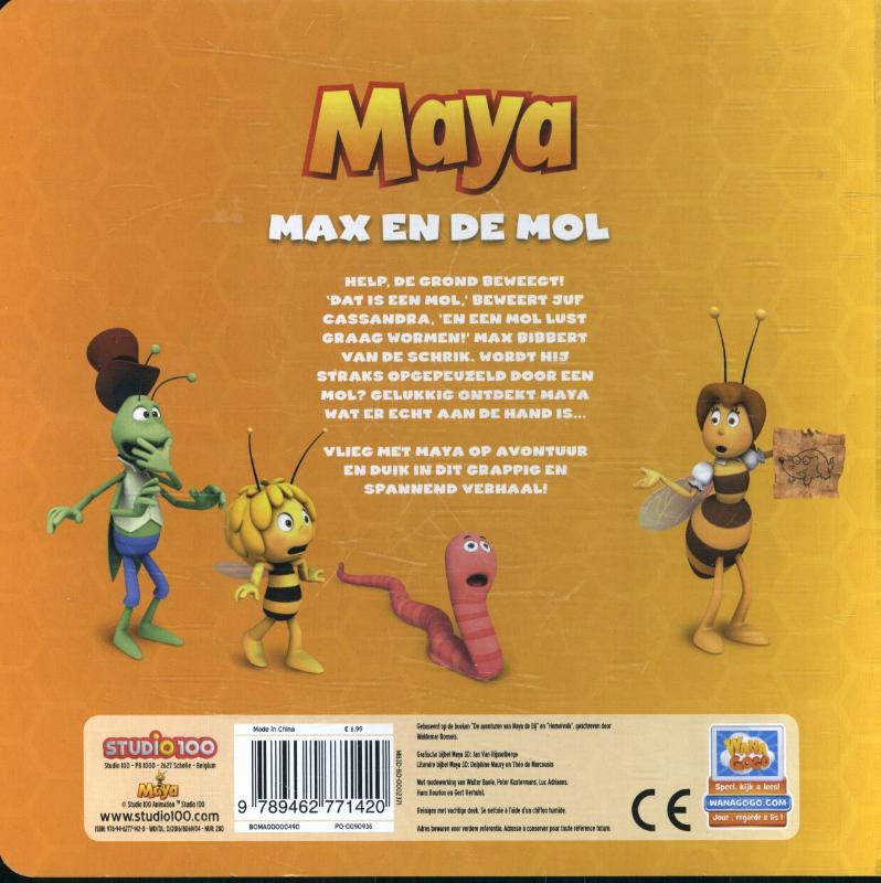 Max en de mol / Maya / 0 achterkant