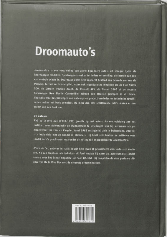 Droomauto's achterkant