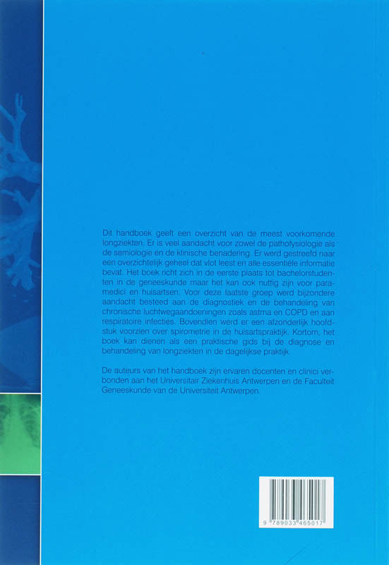 Handboek longziekten + CD-ROM achterkant