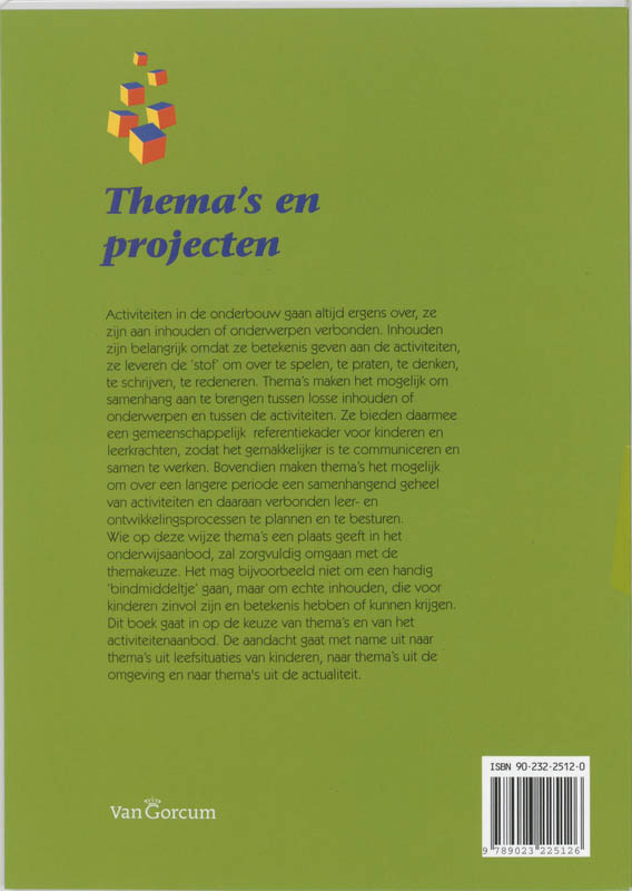 Thema's en projecten / Kleuters in de basisschool achterkant