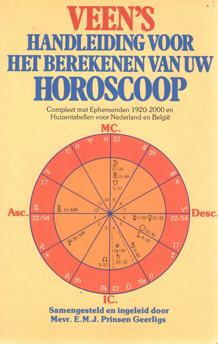 Veen's handleiding voor het berkenen van uw horoscoop