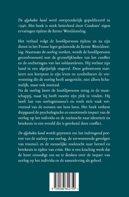 De afgehakte hand achterkant