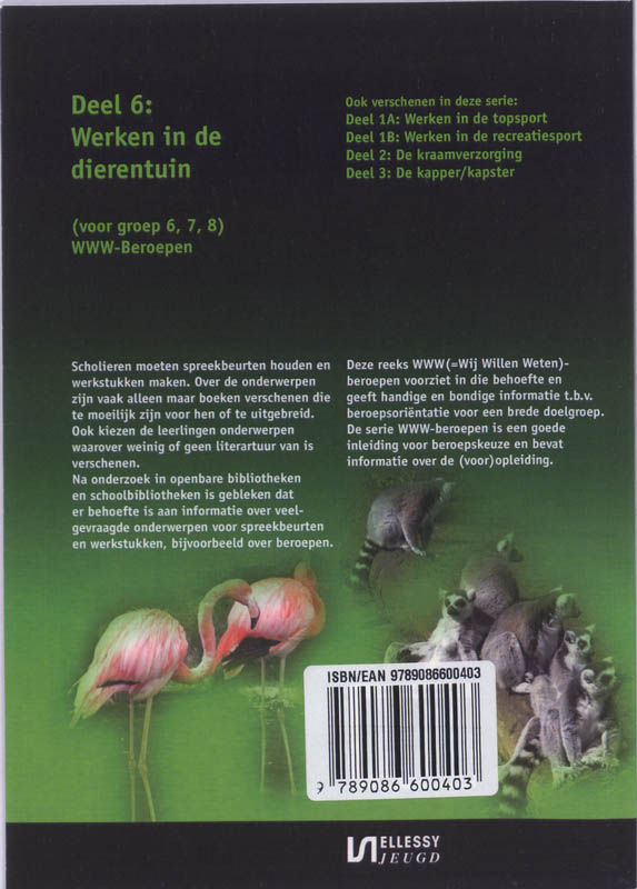 Werken in de dierentuin / WWW-Beroepen / 6 achterkant