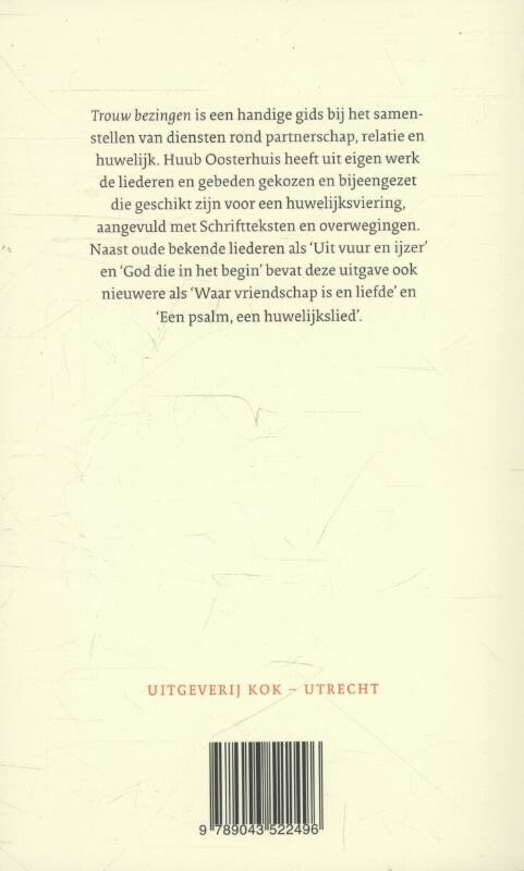 Trouw bezingen achterkant