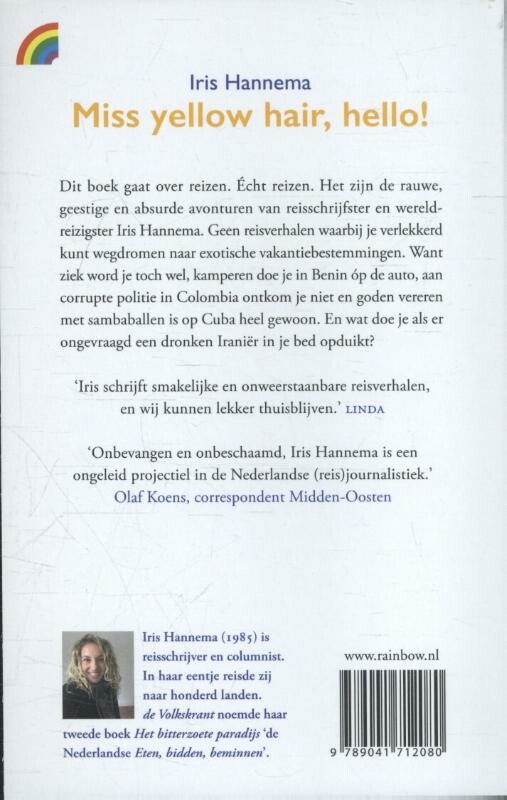 Miss yellow hair, hello! / Rainbow pocketboeken / 1198 achterkant