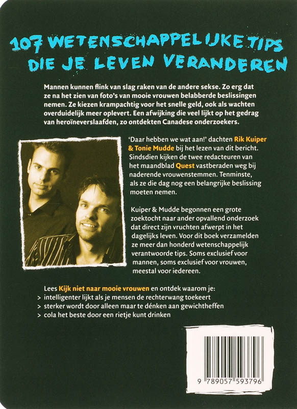 Kijk niet naar mooie vrouwen (als je nog moet nadenken) achterkant