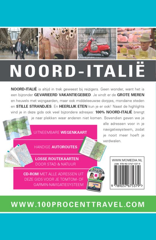 100% Noord-Italië / 100% regiogidsen achterkant