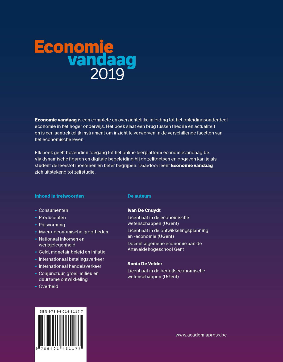 Economie vandaag 2019 achterkant