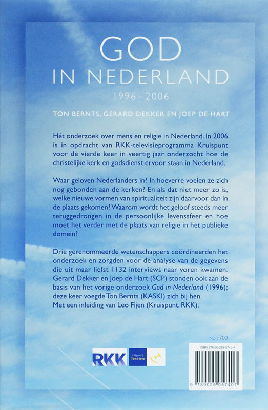 God In Nederland achterkant