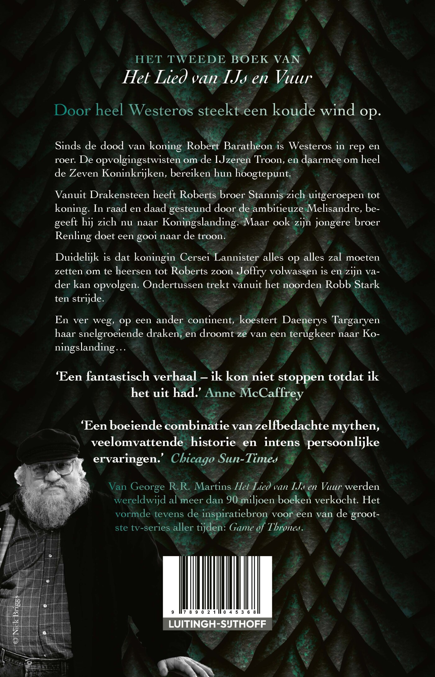 De strijd der koningen / Het Lied van IJs en Vuur / 2 achterkant