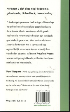 Tussen Freud en Prozac achterkant