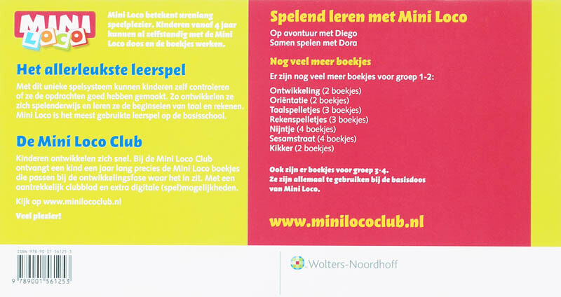 Samen spelen met Dora / Mini Loco / 1 achterkant