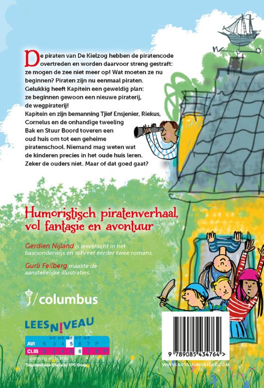 Piratenkostschool De Boekenier 1 -   Eten met dolk en sabel achterkant