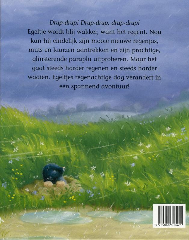 Het regent! achterkant