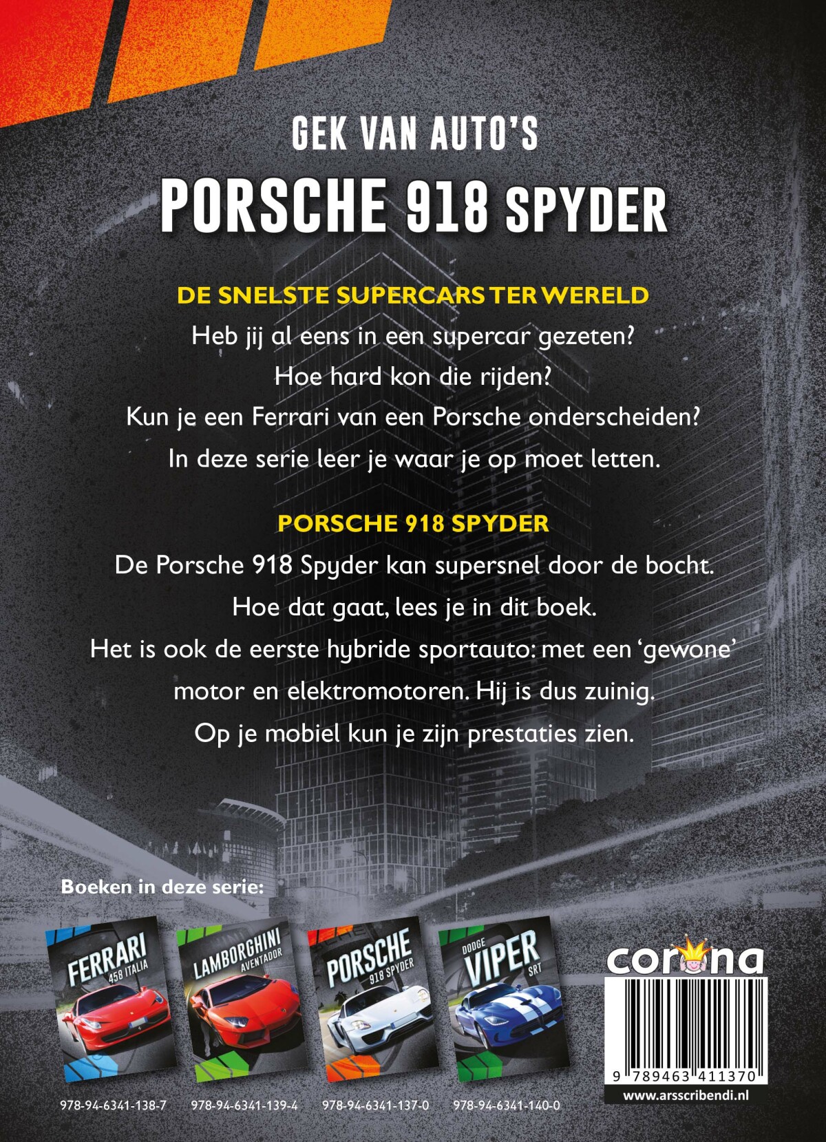 Porsche 918 Spyder / Gek op auto's! achterkant