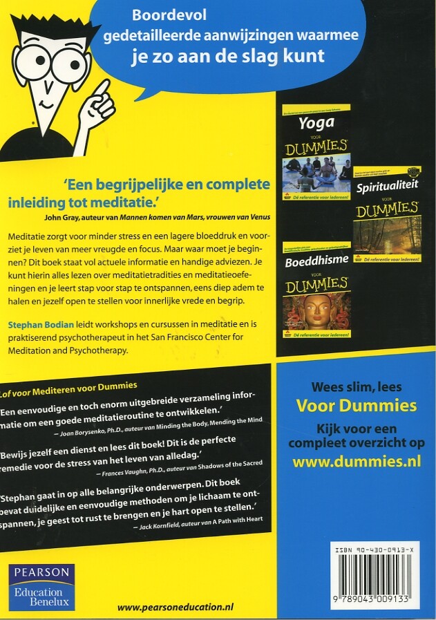 Mediteren voor Dummies / Voor Dummies achterkant