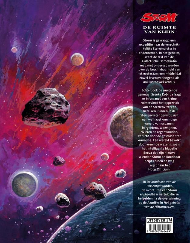 De ruimte van Klein / Storm De kronieken van de Tussentijd / 4 achterkant