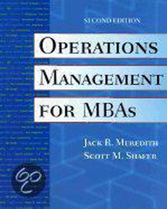 Operations Management for MBAs