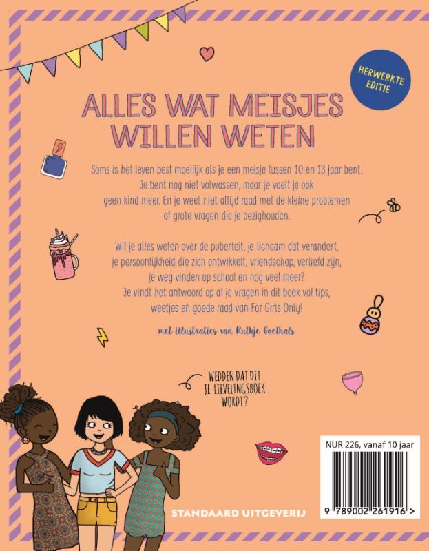 Alles wat meisjes willen weten / For Girls Only! achterkant