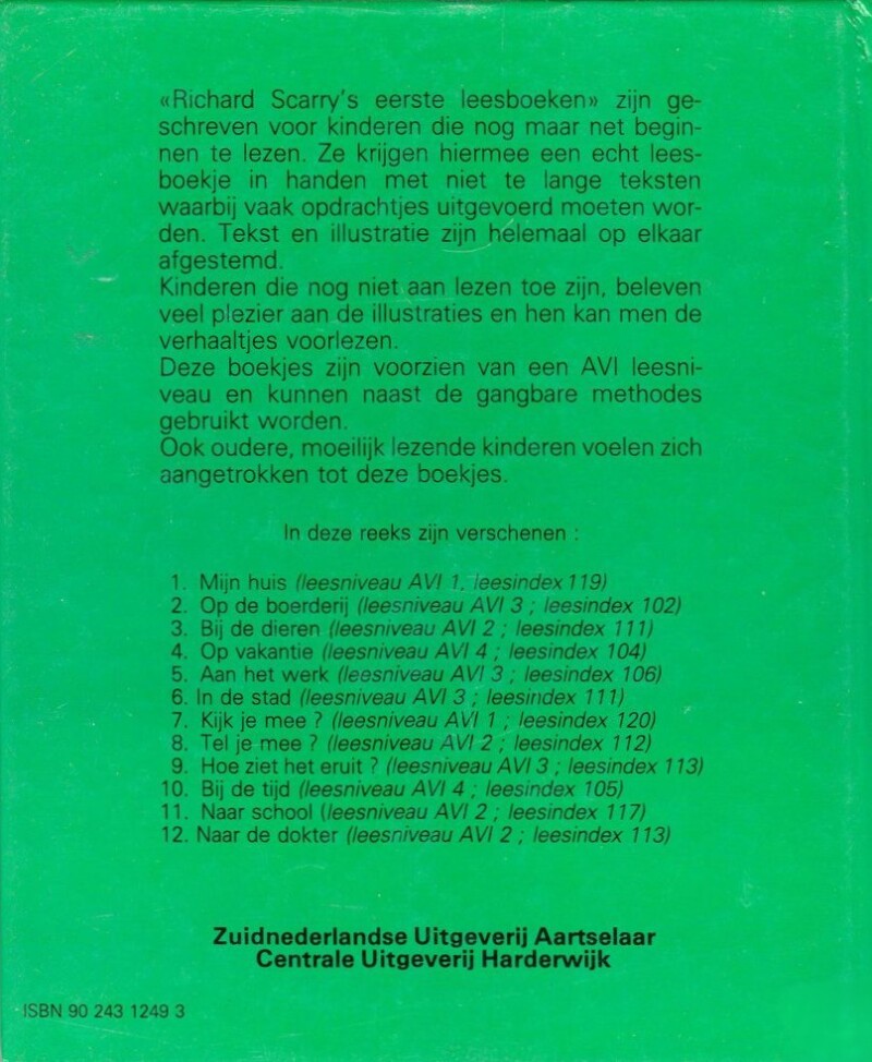Tel je mee achterkant