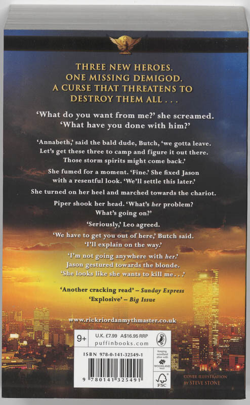 The lost hero / Heroes of Olympus / 1 achterkant