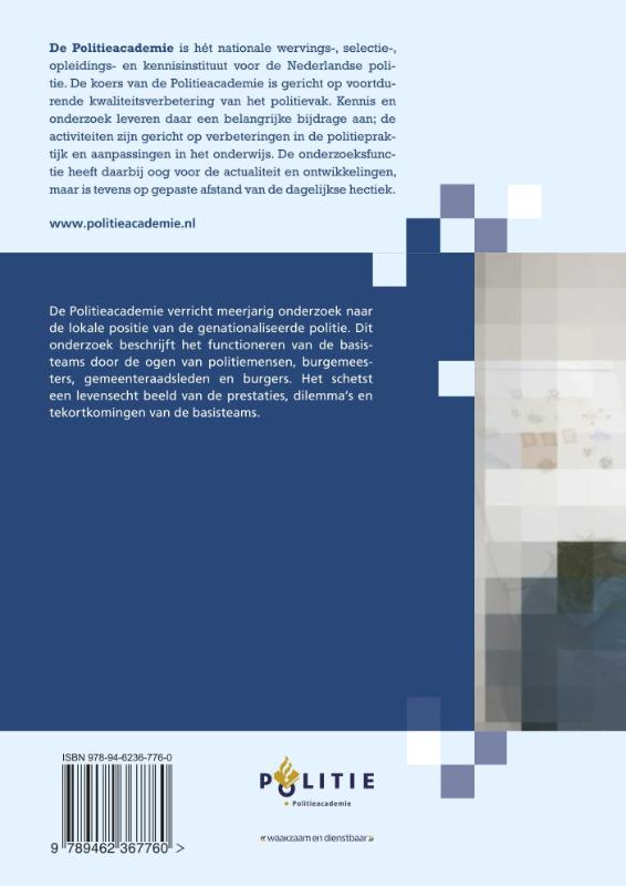 De lokale betekenis van basisteams / Onderzoeksreeks Politieacademie achterkant