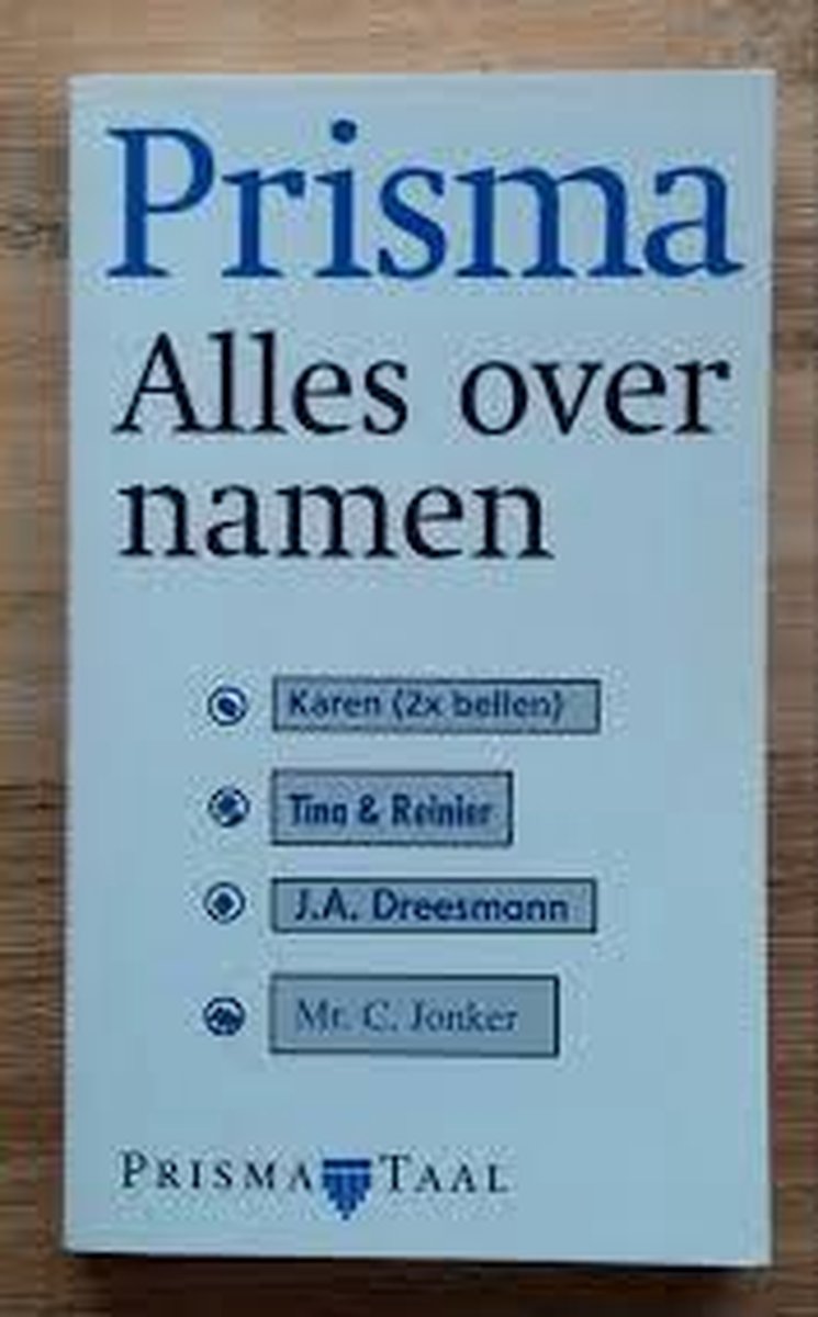 Alles over namen / Prisma pocket woordenboek