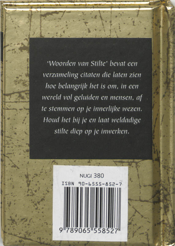 Woorden van stilte / Gouden woorden achterkant