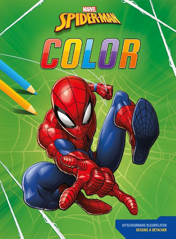 Marvel Spider-Man Color kleurblok / Marvel Spider-Man Color bloc de coloriage