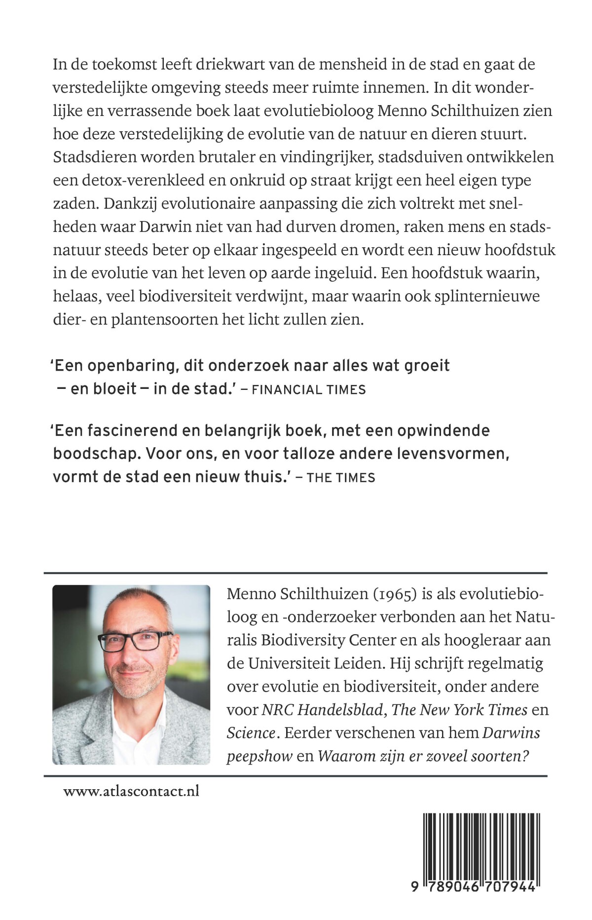 Darwin in de stad achterkant