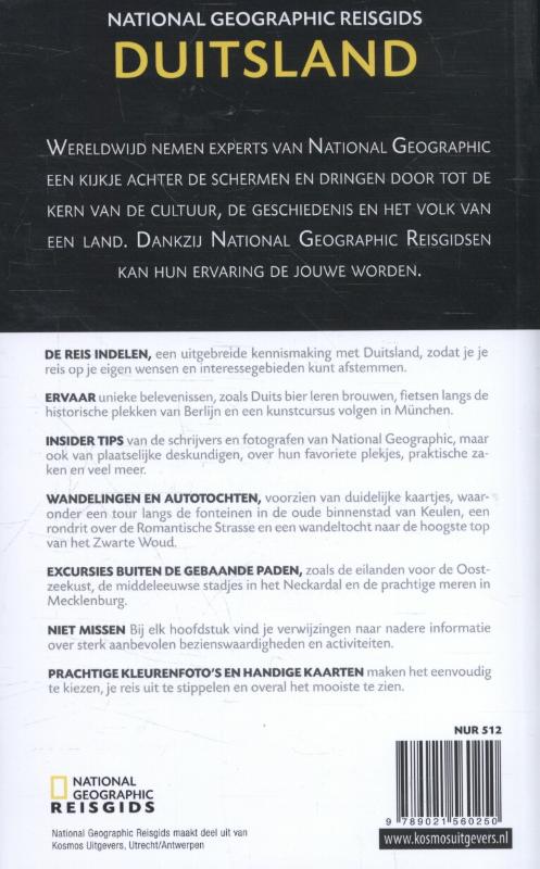 National Geographic reisgids Duitsland / National Geographic reisgidsen achterkant