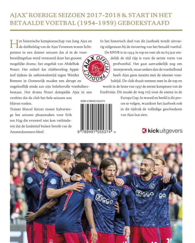 Het officiële Ajax jaarboek 2017-2018 achterkant