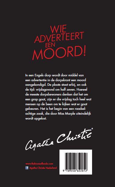Wie adverteert een moord! / Miss Marple achterkant