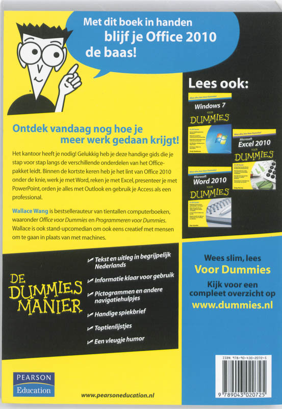 Office 2010 voor Dummies / Voor Dummies achterkant