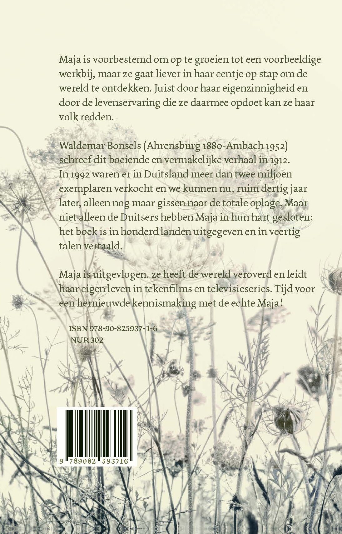 De geschiedenis van Maja de bij achterkant