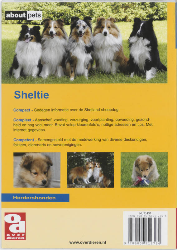 Sheltie / Over Dieren achterkant