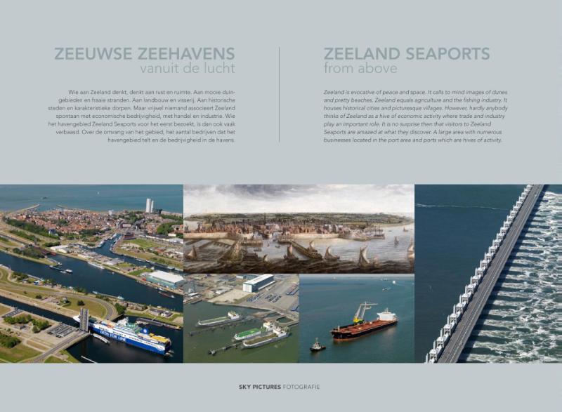 Zeeuwse zeehavens vanuit de lucht / seaports from above achterkant