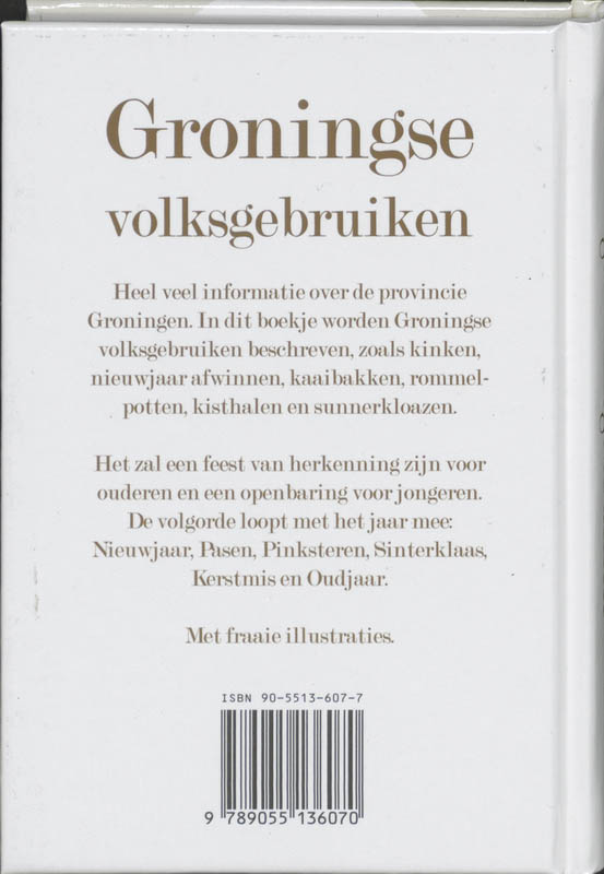 Groningse Volksgebruiken achterkant